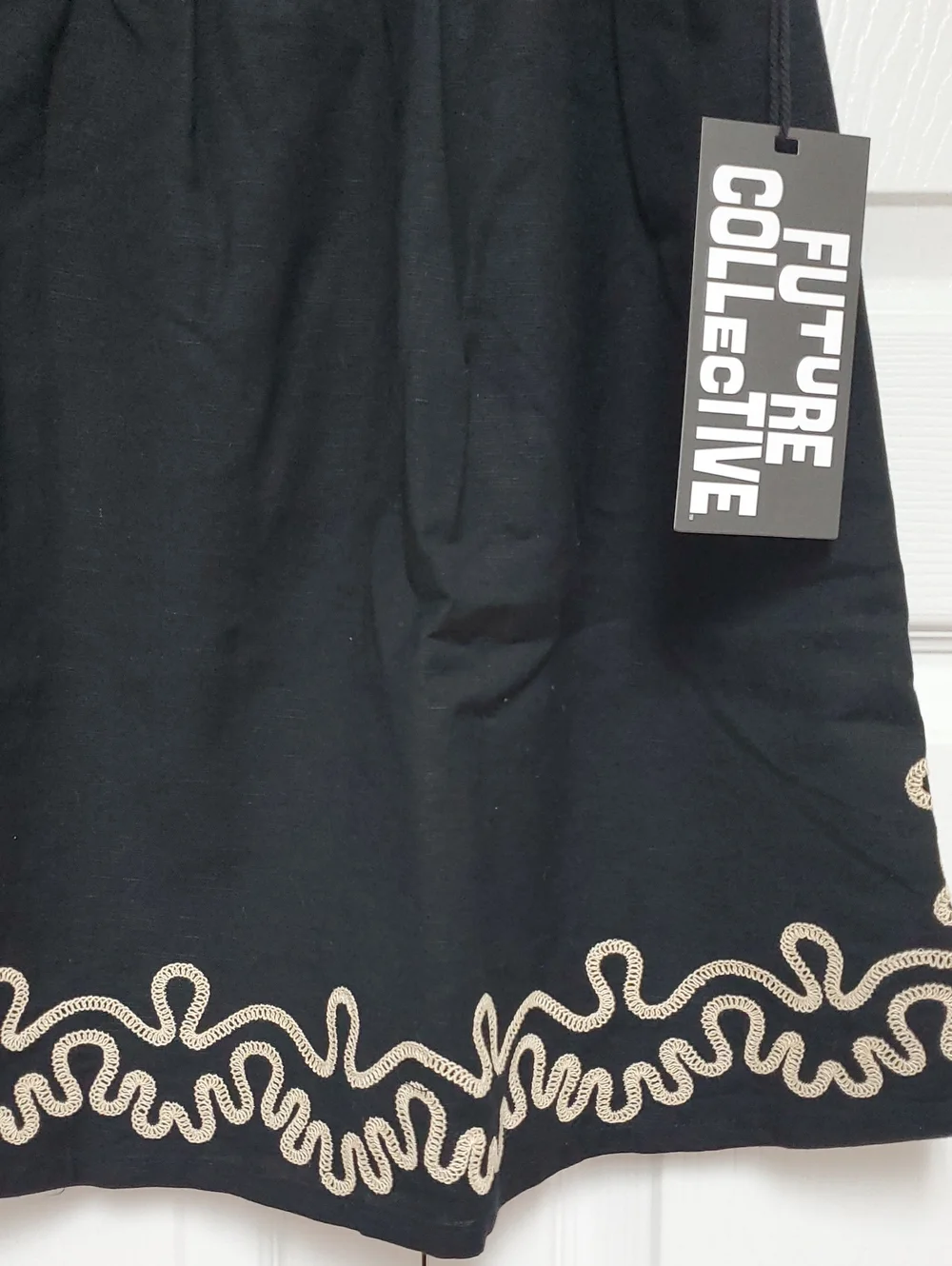 Future Collective Linen Blend Skirt